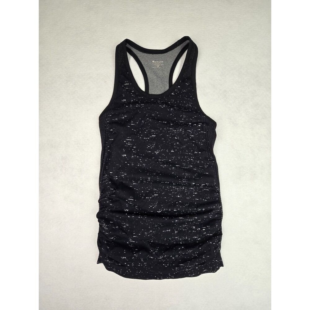 Athleta Speedlight Tank Top Black Speckled